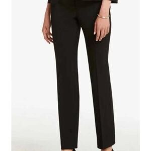 Ann Taylor Factory The Straight Dress Pants Women 10 Black Pleat Workwear Office